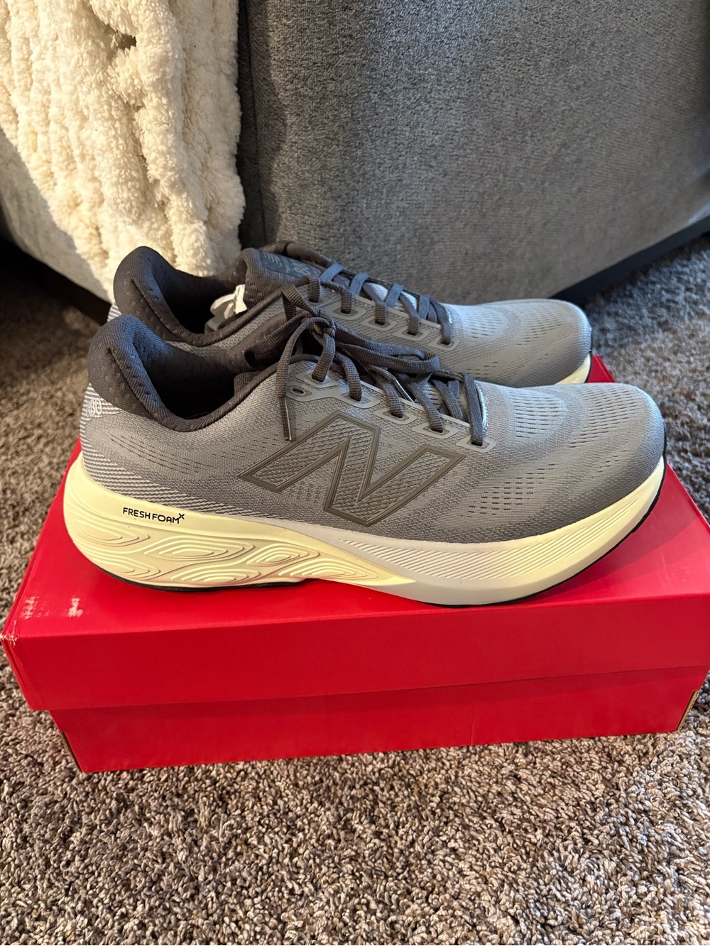 New Balance Men's 880v15 Running Shoes - Gray - Picture 3 of 4